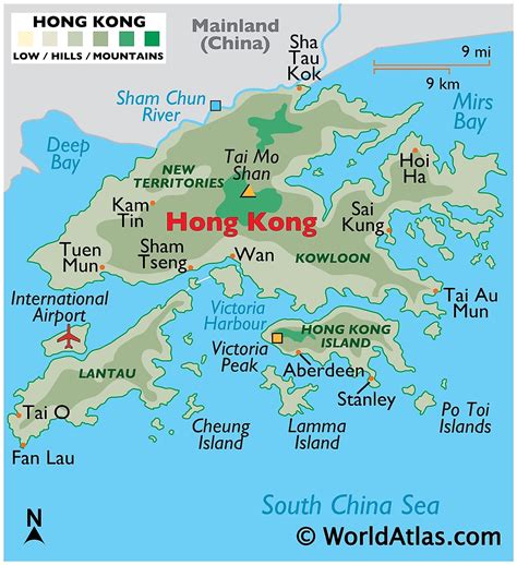 Map of Hong Kong